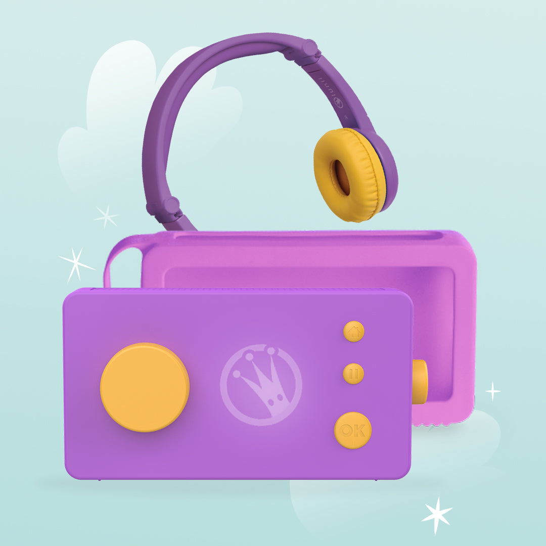 Paid_Packshot-Google_1080x1080_FAHViolet_Coque_Casque.jpg Lunii - Super Pack 3-8 ans : Ma Fabrique a Histoires violette + coque violette + casque – Image 1