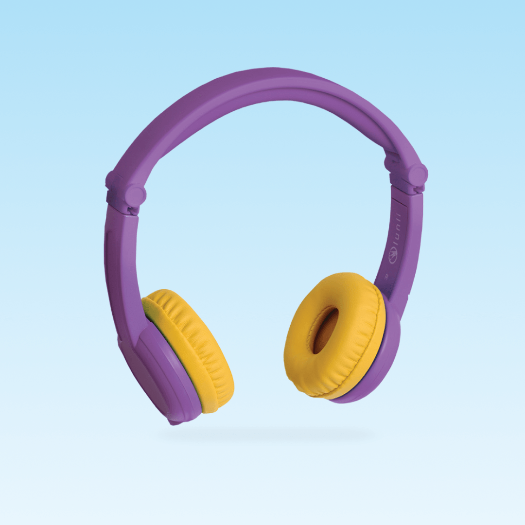 Visuel-flux-casque-violet.png Lunii - Casque audio Officiel Violet - Accessoire Ma Fabrique a Histoires – Image 1